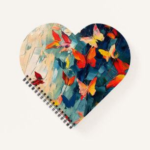 Vlinders in Beweging – Expressieve Abstracte Vluch Notitieboek