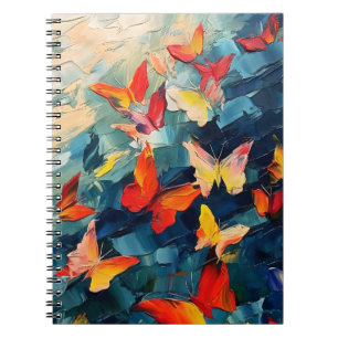 Vlinders in Beweging – Expressieve Abstracte Vluch Notitieboek