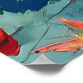 Vlinders in Beweging – Expressieve Abstracte Vluch Poster (Hoek)