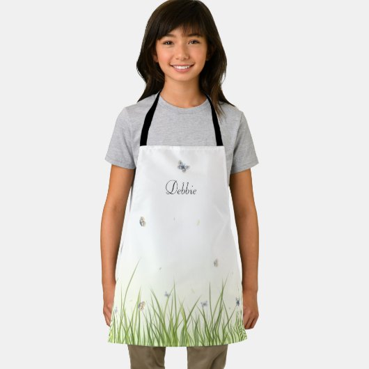 Vlinders in de zon  Gepersonaliseerd Kind Schort (Insitu)