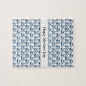 Vlinders in Delfts Blauw, aanpasbaar Legpuzzel (Horizontaal)