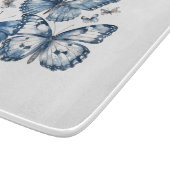 Vlinders in Delfts Blauw, aanpasbaar Snijplank (Hoek)