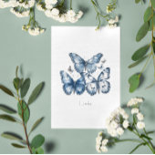 Vlinders in Delfts Blauw Briefkaart