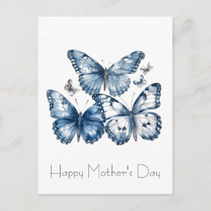 Vlinders in Delfts Blauw Briefkaart