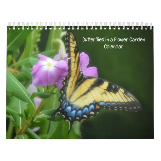 Vlinders in een Bloementuin Kalender (Hoes)