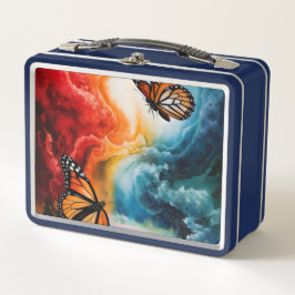 Vlinders in een kleurrijk storm.