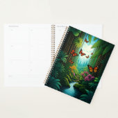 Vlinders in een weelderige jungle planner (Display)