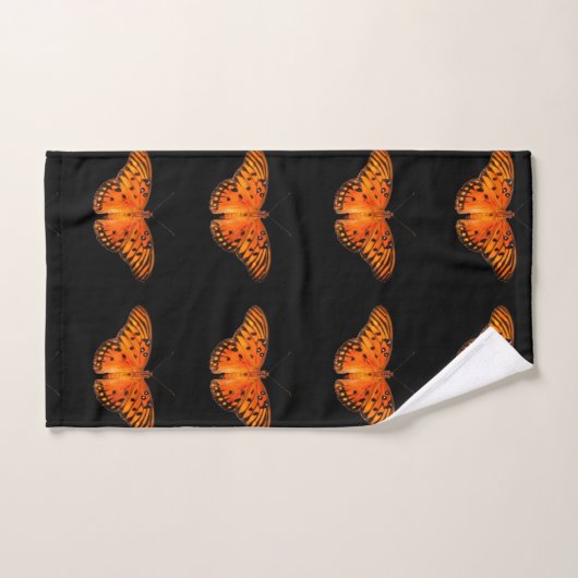 Vlinders in het donker bad handdoek (Handdoek)