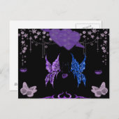 Vlinders in liefde briefkaart (Voorkant / Achterkant)