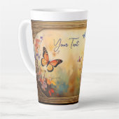 Vlinders in Lijst Latte Mok (Linkerhoek)