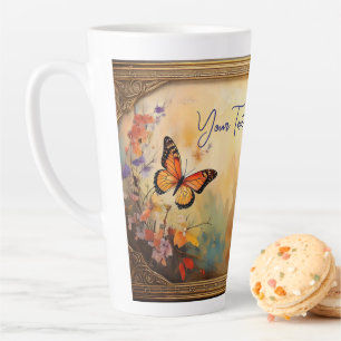 Vlinders in Lijst Latte Mok