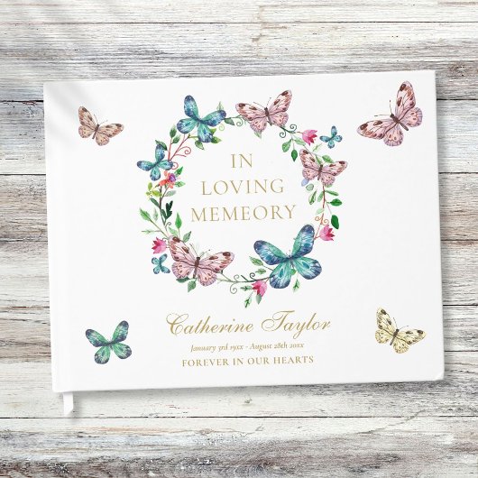 Vlinders In Loving Memory Herdenkingsdienst Funera Gastenboek