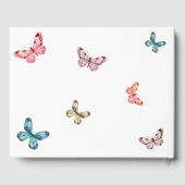 Vlinders In Loving Memory Herdenkingsdienst Funera Gastenboek (Achterkant)