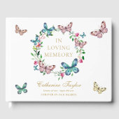 Vlinders In Loving Memory Herdenkingsdienst Funera Gastenboek (Voorkant)