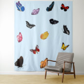 Vlinders in lucht tapijt wandkleed (In situ)