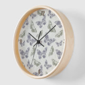 Vlinders in mauve & sage, grungy waterverf (Hoek)