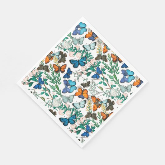 VLINDERS IN NATUURLIJKE SERVET (Hoek)