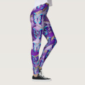Vlinders in Paars Leggings (Rechts)
