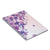 Vlinders in paarse tinten notitieboek (Rechterzijde)