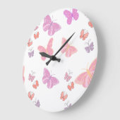 Vlinders in pastel grote klok (Hoek)