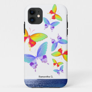 Vlinders in regenboogkleuren Oceaan Case-Mate iPhone Case