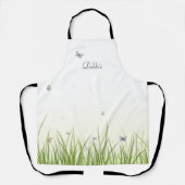 Vlinders in Sunshine Garden Scene gepersonaliseerd Schort (Voorkant)