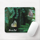 vlinders in tropische tuinen muismat (Met muis)