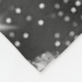 Vlinders in zilveren gloed fleece deken (Hoek)