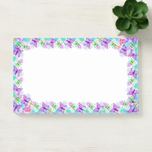 Vlinders ingelijst Post it Notes (Kantoor)