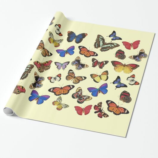 Vlinders Inpakpapier (Uitgerold)