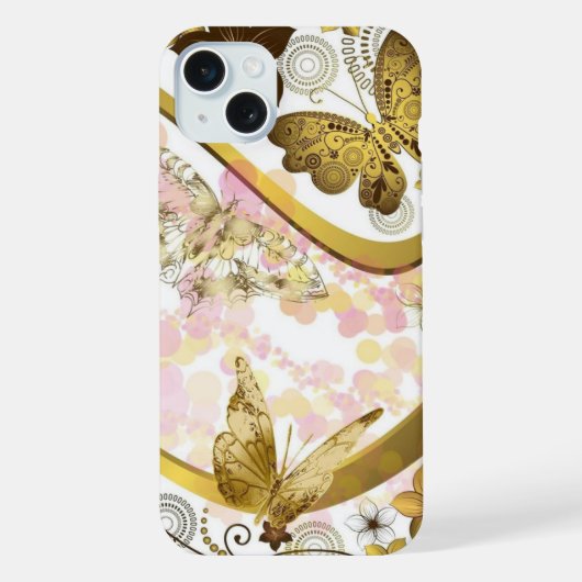 Vlinders iPhone hoesje (Achterkant)