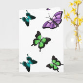 Vlinders Kaart (Gele Bloem)