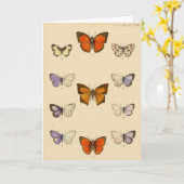 Vlinders Kaart (Gele Bloem)