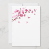 Vlinders Kersenbloesem Roze Vrijgezellenfeest Kaart (Achterkant)