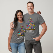 Vlinders Kerstboom Vrolijk Kerstjongetje T-shirt (Unisex)