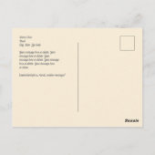 Vlinders & Kingfisher Vogel op Frans Ad Briefkaart (Achterkant)