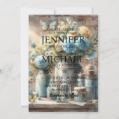 Vlinders klassieke bruiloft uitnodigingen (Voorkant)