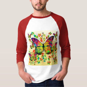 VLINDERS KLEURRIJK NATUUR IN DE LENTE T-SHIRT