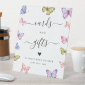 Vlinders kleurrijke kaarten en geschenken Teken Reclamebord Met Voetstuk (Insitu)