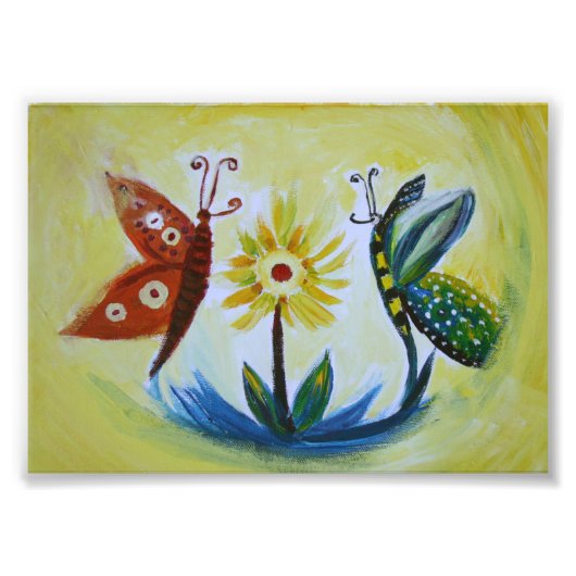 Vlinders Kodak Professional fotopapier (Satijn) Foto Afdruk (Voorkant)