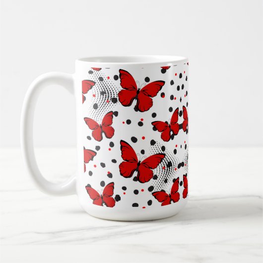 vlinders koffiemok (Links)