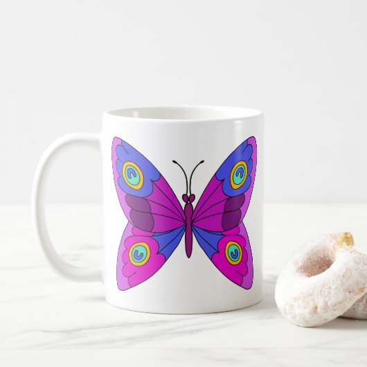 Vlinders Koffiemok (Met donut)