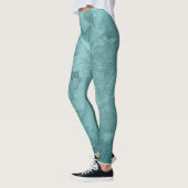 Vlinders kompas en Wereldkaart Leggings (Links)