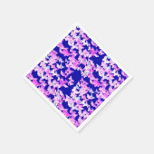 Vlinders, lavendel en donkerblauw servetten (Hoek)
