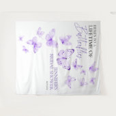 Vlinders Lavendel Vrijgezellenfeest Achtergronden Wandkleed (Voorkant (horizontaal))