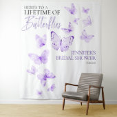 Vlinders Lavendel Vrijgezellenfeest Achtergronden Wandkleed (In situ)