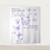 Vlinders Lavendel Vrijgezellenfeest Achtergronden Wandkleed (Voorkant)