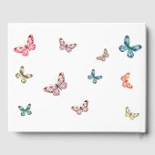 Vlinders Liefdevolle Herinnering Memorial Funeral  Gastenboek (Achterkant)