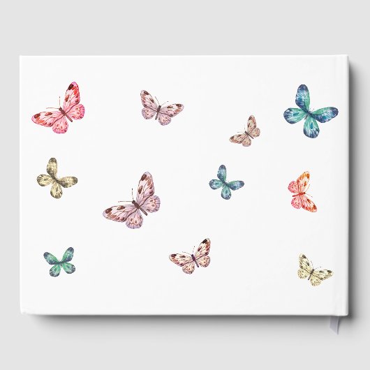 Vlinders Liefdevolle Herinnering Memorial Funeral  Gastenboek (Achterkant)