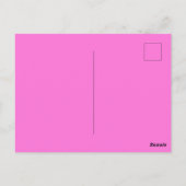 Vlinders Liefhebbers Roze Bloemrijke Script Bruid Briefkaart (Achterkant)